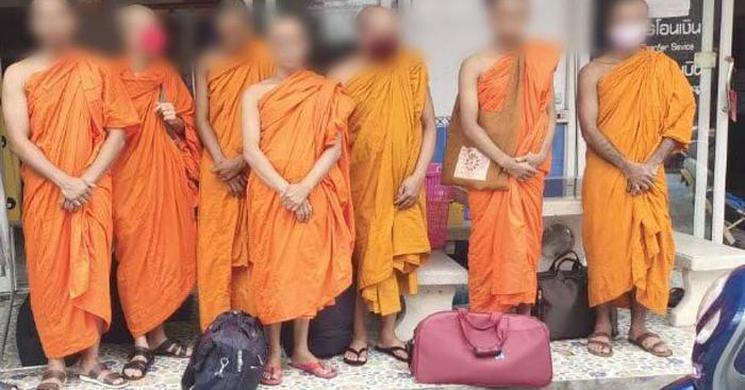 থাইল্যান্ডে বৌদ্ধ ভিক্ষুর বেশে ৭ বাংলাদেশি!