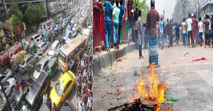 রণক্ষেত্র নিউমার্কেট, রাজধানীতে তীব্র যানজট